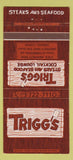 Matchbook Cover - Trigg's Restaurant Tamarac FL 30 Strike