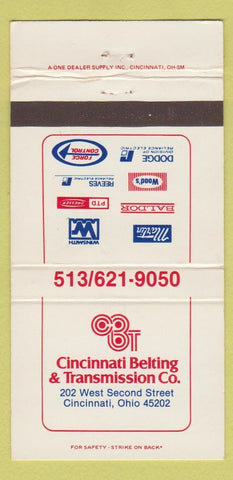 Matchbook Cover - Cincinnati Belting and Transmission Cincinnati OH 30 Strike
