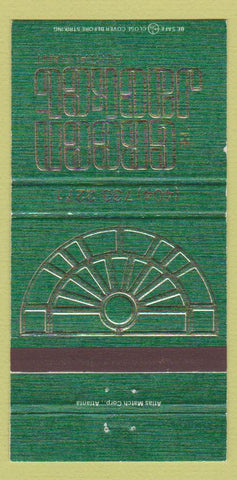 Matchbook Cover - The Green Jacket Restaurant Augusta GA 30 Strike