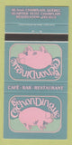 Matchbook Cover - Le Cochon Dingue Champlain QC pig 30 Strike