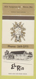 Matchbook Cover - El Rio Warren OH restaurant 30 Strike