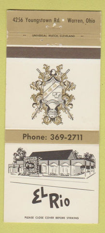 Matchbook Cover - El Rio Warren OH restaurant 30 Strike