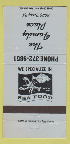 Matchbook Cover - The Family Place restaurant WEAR 30 Strike
