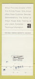 Matchbook Cover - Ansul Fire Extinguisher Antietam Hagerstown MD 30 Strike