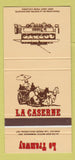 Matchbook Cover - Le Tramway La Caserne Montreal QC 30 Strike