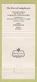 Matchbook Cover - Port of Long Beach CA 30 Strike