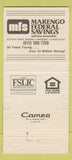 Matchbook Cover - Marengo Federal Savings IL 30 Strike