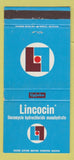 Matchbook Cover - Lincocin Hydrochloride Monohydrate Upjohn Drugs 30 Strike
