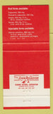 Matchbook Cover - Lincocin Hydrochloride Monohydrate Upjohn Drugs 30 Strike