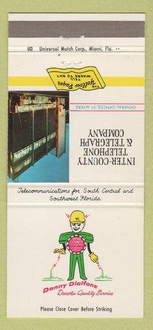 Matchbook Cover - Inter County Telephone Telegraph Fort Myers FL 30 Strike