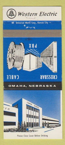 Matchbook Cover - Western Electric PBX Cable Omaha NE 30 Strike