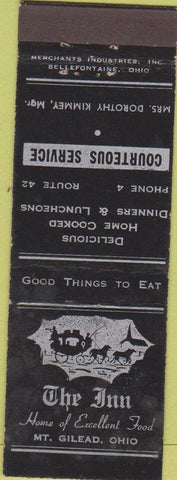 Matchbook Cover - The Inn Mount Gilead OH Merchants