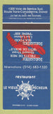 Matchbook Cover - Le Vieux Pecheur Restaurant Dorval QC 30 Strike