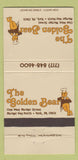 Matchbook Cover - The Golden Bear York PA WEAR 30 Strike