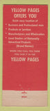 Matchbook Cover - Yellow Pages Phone Book Ohio Bell 30 Stick