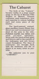 Matchbook Cover - Cabaret Driskill Hotel Austin TX girlie 30 Strike