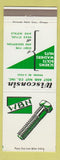 Matchbook Cover - Wisconsin Bolt and Nut