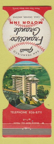 Matchbook Cover - San Francisco Giants Motor Inn Casa Grande AZ WEAR