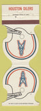 Matchbook Cover - Houston Oilers Football Stadium Restaurant College Station TX