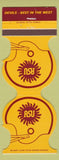 Matchbook Cover - Arizona State Sun Devils Football 1977 Concrete Phoenix AZ