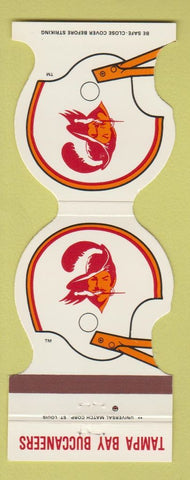 Matchbook Cover - Tampa Bay Buccaneers Football 1985 Hurricane Seafood