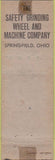 Matchbook Cover - Safety Grinding Wheel Springfield OH Merchants