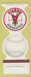 Matchbook Cover - California Angels Baseball 1982 KMPC Radio 710
