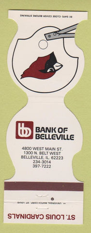 Matchbook Cover - St Louis Cardinals Football 1984 Bank Belleville IL