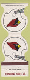 Matchbook Cover - St Louis Cardinals Football 1985 Crown Supply MO roofing
