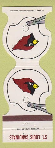Matchbook Cover - St Louis Cardinals Football 1985 Crown Supply MO roofing