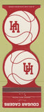 Matchbook Cover - Houston Cougars Basketball 1979 University Bookstore TX