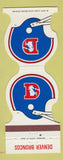 Matchbook Cover - Denver Broncos Football 1982 4 Corral Springfield Colorado