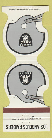 Matchbook Cover - Los Angeles Raiders Football 1985 Credit Union F&A CA