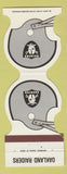 Matchbook Cover - Oakland Raiders Football 1980 Crown Antioch CU CA