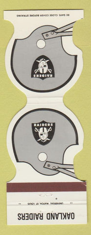 Matchbook Cover - Oakland Raiders Football 1980 Crown Antioch CU CA