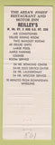 Matchbook Cover - Reilley's Restaurant Motor Inn Glen Dale WV