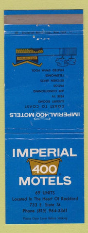 Matchbook Cover - Imperial 400 Motel Rockford IL WEAR