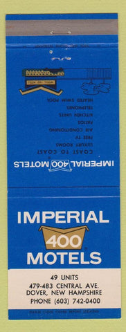 Matchbook Cover - Imperial 400 Motel Dover NH