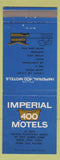 Matchbook Cover - Imperial 400 Motel Akron OH WEAR