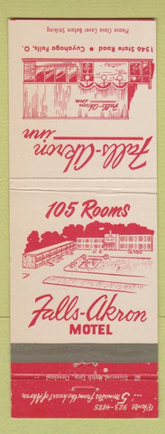 Matchbook Cover - Falls Akron Inn Cuyahoga Falls OH