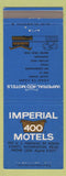 Matchbook Cover - Imperial 400 Motel Everett WA