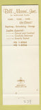 Matchbook Cover - Bill Marre Furs Mink St Louis MO