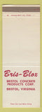 Matchbook Cover - Bris Blox Concrete Bristol VA