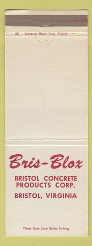 Matchbook Cover - Bris Blox Concrete Bristol VA