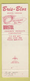Matchbook Cover - Bris Blox Concrete Bristol VA