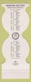 Matchbook Cover - Boston Celtics Basketball 1982-83 Dockside Restaurant MA