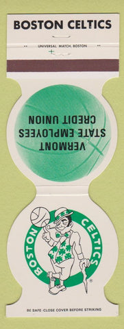 Matchbook Cover - Boston Celtics Basketball 1983-84 Vermont Employees CU VT