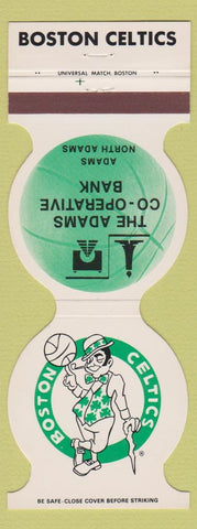 Matchbook Cover - Boston Celtics Basketball 1985-86 Adams COOP Bank MA