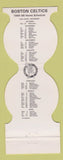 Matchbook Cover - Boston Celtics Basketball 1985-86 Adams COOP Bank MA