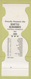Matchbook Cover - Seattle Seahawks Football 1980